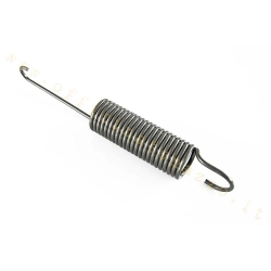 Molla RMS 121890040 per il richiamo del cavalletto centrale Vespa PK 50-125 compatibili. Lunghezza 122 mm, Ø17 mm; rif. Piaggio 216255.