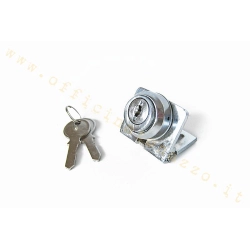 Serratura bloccasterzo con piastra lunga e chiave "Nisha" per Vespa 150 1957/58 - GS 150 1956/61 VS2T>5T
