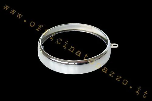 Cornice cromata SIEM per fanale anteriore da 95 mm delle Vespa 125 Faro Basso V1T-V15T, V30T-V33T e VU1T. Riferimento equivalente Piaggio 011902.