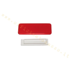 Corpo luminoso fanale posteriore rosso con vetrino luce targa per Vespa 1951>53