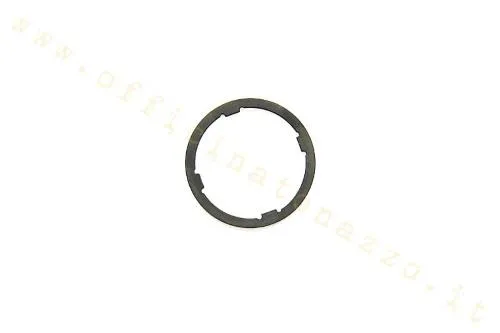 Anello rasamento originale Piaggio 165417 da 1,20 mm, seconda maggiorazione per regolare il gioco assiale del cambio Vespa compatibile.