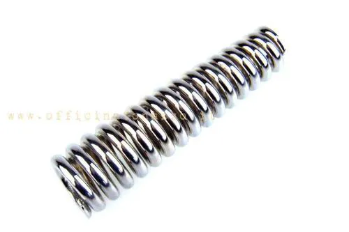 Front shock absorber spring, length 165 mm, chrome-plated, for Vespa VM2T - VN1T/2T - VNB1T>