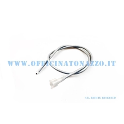 Trasmissione contachilometri Olympia 1195407 con guaina, attacco a baionetta e quadro 2,7 mm per Vespa Primavera ed ET3 con strumento compatibile.