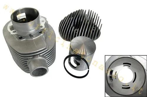 Cilindro Pinasco 225cc "Super Sport" in alluminio corsa 60mm con candela laterale per Vespa 200 PX - PE - Rally