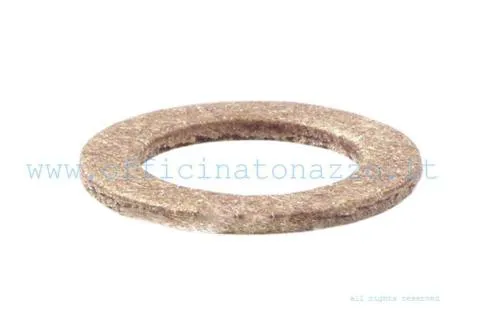 Guarnizione tappo olio CIF 10281-R nera gommata, 8 x 12 x 1 mm, per carico e scarico olio su Vespa e Ape 50 e carico olio del mozzo posteriore su Ciao, Si e Bravo.