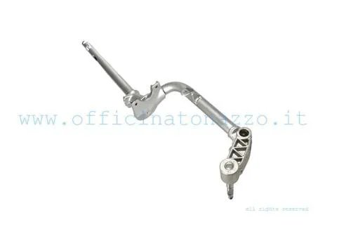 Forcella anteriore RMS 121570090 con perno ruota da 16 mm, specifica per Vespa PX 125, 150 e 200 prima serie.