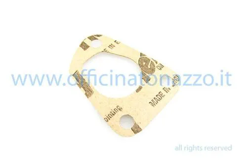 Guarnizione in carta a tre fori per sigillare il collettore di aspirazione sui motori Vespa PK XL 50 e 125 compatibili.