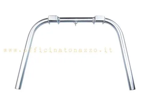 Cavalletto centrale RMS zincato diametro 20 mm per Vespa 50, Primavera ed ET3. Coppia di scarpette compresa.