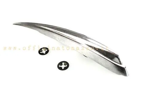 Cresta parafango Olympia 58312 da 20 cm con piastrine, per Vespa GT/GTR prima serie, GL, Sprint, GS 160, 180 SS e Rally 180.