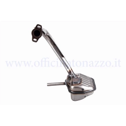 Marmitta SITO 0208 tipo originale per Vespa 50 N, L, R e Special: impianto completo in acciaio, omologato DGM, peso 1,47 kg.