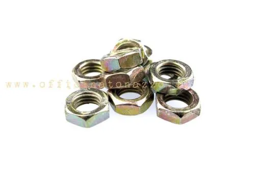 Dado basso CIF M9x1,25, chiave da 13 mm e altezza 5 mm, per il fissaggio inferiore dell'ammortizzatore posteriore Vespa.