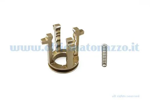 Crociera cambio DRT 023490 da 50,00 mm per Vespa Smallframe 4 marce. Acciaio speciale, dente 4,30 mm, spessori e molla calibrata.