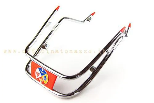 Red double tube mudguard bumper for Vespa PX Arcobaleno - LML