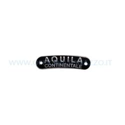 Placa «Aquila Continentale» de metal para el sillín, medidas 17 mm x 64 mm