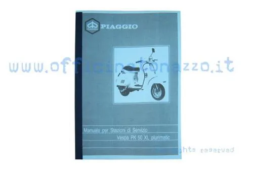 Manuale per stazioni di servizio per Vespa PK50 XL Plurimatic