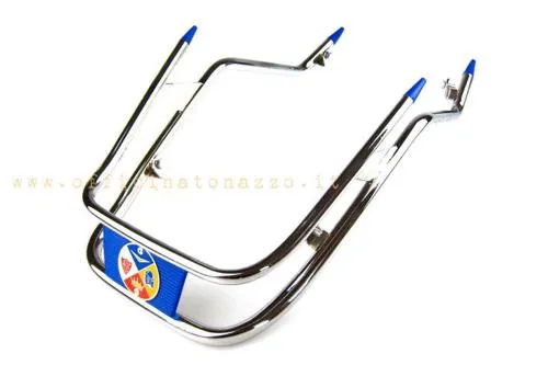 Blue double tube mudguard bumper for Vespa PX Arcobaleno - LML