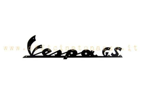 Front plate "Vespa GS" black for Vespa GS 150 VS1>4 from 55>61 (length 14cm)