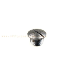 Vite tappo RMS 163690091 per l'ingranaggio del rinvio contachilometri nel mozzo Vespa 50 Special, R e L. Equivalenza Piaggio 057935.