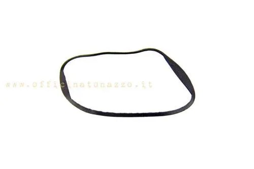 Guarnizione CIF nera Ø 105 mm tra contachilometri e manubrio per Vespa PX Arcobaleno, Lusso, '98 e MY; confronto Piaggio 179230.