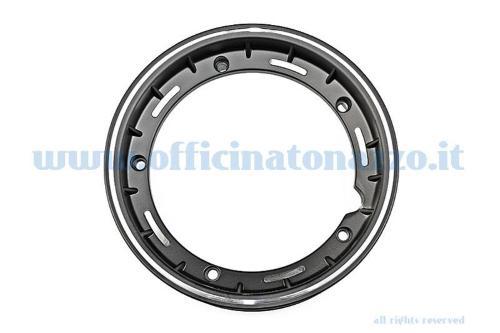 Cerchio F.A tubeless in lega canale 2.50x10" nero per Vespa Cosa adattabile Vespa PX (valvola e dadi inclusi)