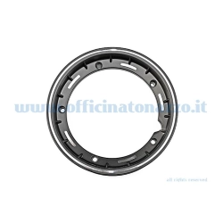 Cerchio F.A tubeless in lega canale 2.50x10" nero per Vespa Cosa adattabile Vespa PX (valvola e dadi inclusi)