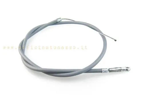 Trasmissione completa freno posteriore Vespa con occhiello, diametro nominale 3 mm e guaina da 80 cm. Verificare lunghezza e terminali.