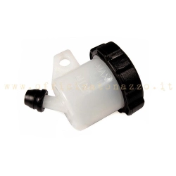 Serbatoio esterno SPIEGLER 30551500 per liquido freno: capacità 15 ml, raccordo tubo a 45° e peso 29 g.