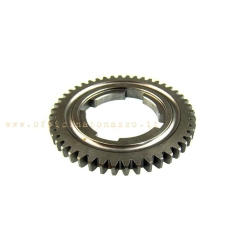 Ingranaggio quarta marcia CIF 6516 Z46 per Vespa 50 Special, Primavera ed ET3 con crociera da 50 mm. Diametro 97 mm; verificare le quote.