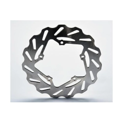 Disco fisso Polini 175.0066 Ø200 mm in acciaio AISI 420, spessore 4 mm e 5 fori per Vespa PX, PE e applicazioni compatibili.