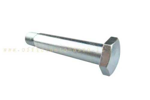 Bullone inferiore ammortizzatore anteriore M10×61 mm in acciaio, testa esagonale chiave 17 e collare 11 mm per Vespa classiche compatibili.