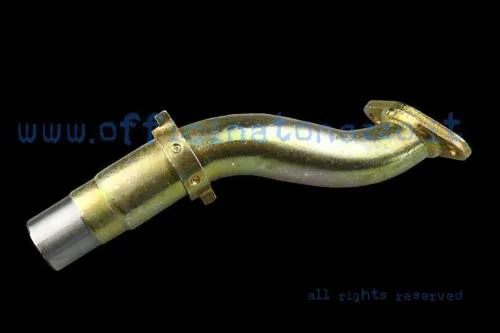 Collettore aspirazione CIF 6230 a due fori per carburatore Dell'Orto 19/19, destinato a Vespa PK 50 e PK 125 con attacco corrispondente.