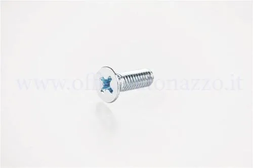 Vite svasata SIP Spareparts 29582200 M4x12 mm in acciaio zincato, per coperchio pompa freno Grimeca di Vespa PX '98 e MY.