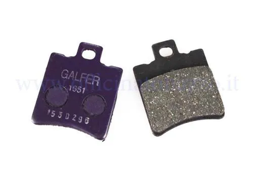 Pastiglie Galfer FD153G1054 semimetalliche per pinza SIP maggiorata: coppia 39,7 x 49,5 x 6,5 mm, GTIN 8400160001534.