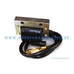 Bobina alta tensione esterna 6 V per Vespa 50, Primavera, GT e Sprint con accensione a puntine. Riferimento Piaggio comparativo 132299.