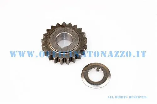 Pignone DRT a00848 Z21 a denti dritti per primaria DRT 24/72 Vespa Smallframe. Diametro 39 mm e rapporto finale 3,43.