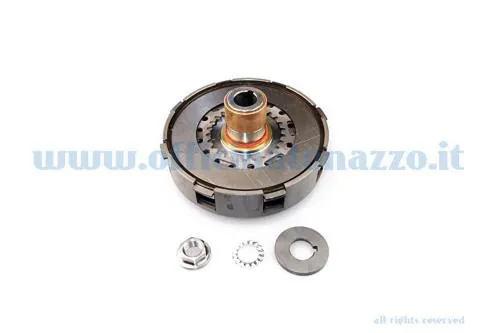 Grupo de embrague completo «DRT» 28 muelles fabricado a partir de una pieza maciza para Vespa PX 125/150/200 (versión 7 muelles)