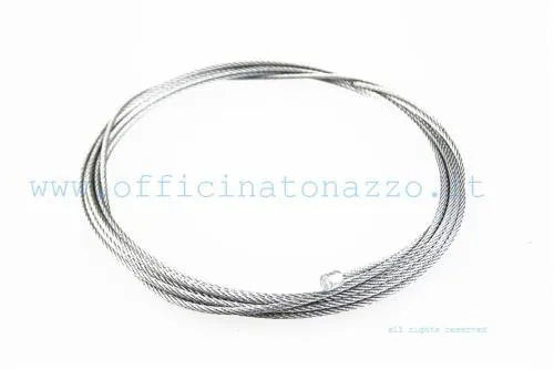 Filo interno per comando gas Vespa con terminale cilindrico da 3×3 mm, da adattare alla guaina e alla lunghezza richieste.