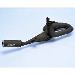 Marmitta ad espansione Polini Racing con silenziatore nero in alluminio per Vespa PX 125-150
