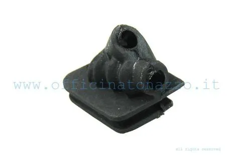 Passacavo manubrio Piaggio 580810 per il tubo del freno anteriore a disco di Vespa PX Millenium e MY. Protegge la linea nel punto di attraversamento.