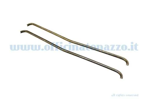 Pair of bonnet support springs for Vespa low headlight