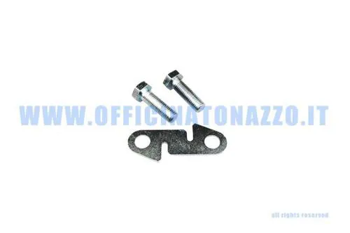 Cadmium-plated starter lever lock plate for Vespa 125 VM1>
