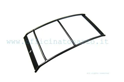 Portapacchi posteriore SIP 70s 75402000, nero e rigido, piano 30x20 cm, per Vespa VNB4-6, GT, GTR, TS, Sprint, GS, SS e Rally.