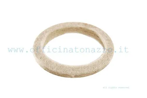 Feltrino 47×54×3 mm per boccola avviamento Vespa 98 e Wideframe, riferimento Piaggio 010260. Per V1-V15, V30-V33, VM, VN e GS150 compatibili.