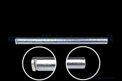 Perno inferiore SIP 21976900 per molla sospensione anteriore Vespa, lunghezza 140 mm, diametro 10 mm e montaggio a innesto.