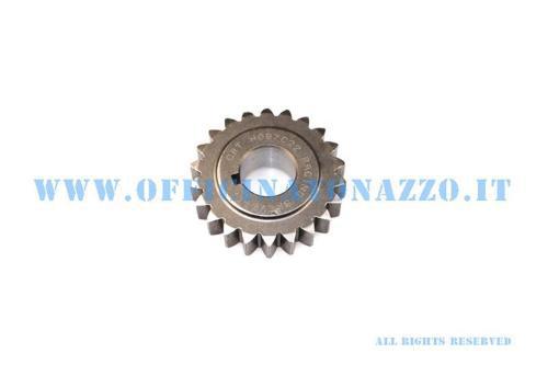 Pignone DRT Z 22 ingrana su primaria Z 72 (Ratio 3,30)denti dritti per Vespa 50 - Primavera - ET3