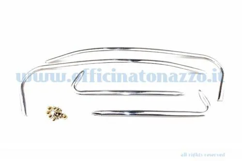 Fregi cofano e parafango in alluminio per Vespa 160 GS VSB1T (4pz. 14viti)