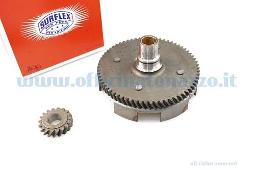 Primaria Surflex Z 18-67 (relación 3,72) dientes helicoidales sin amortiguador para Vespa 50 - PK50