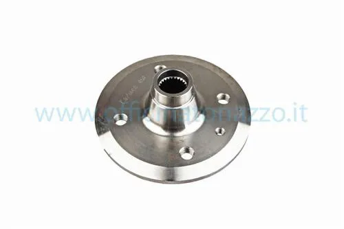 Flangia mozzo posteriore F.A. Italia 34904 per tamburo chiuso da 9 pollici Vespa 50 N, L, R, S, SR, 90 e 100 compatibili.