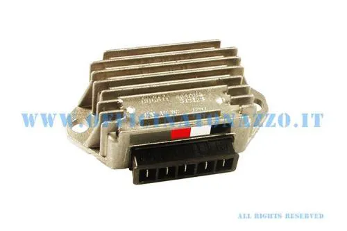 Regolatore RMS 58074R da 12 V 20 A con cinque terminali per Vespa PK50 XL N, Rush, FL e PX dal 1998 con batteria.