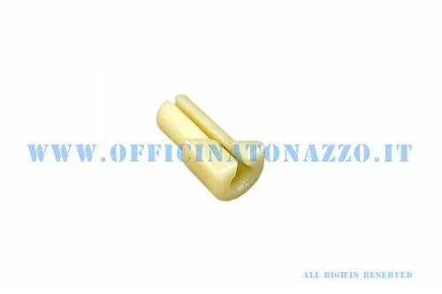 Terminale lungo della guaina cambio nel manubrio Vespa PX, PK e T5. Rif. Piaggio 139913; distinguere dalla versione corta 139912.